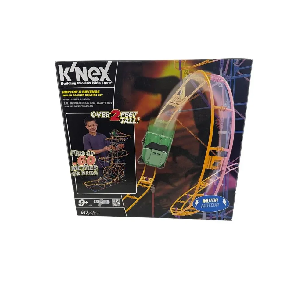 K'nex Raptor's Revenge Roller Coaster Building Set Over 2' Tall